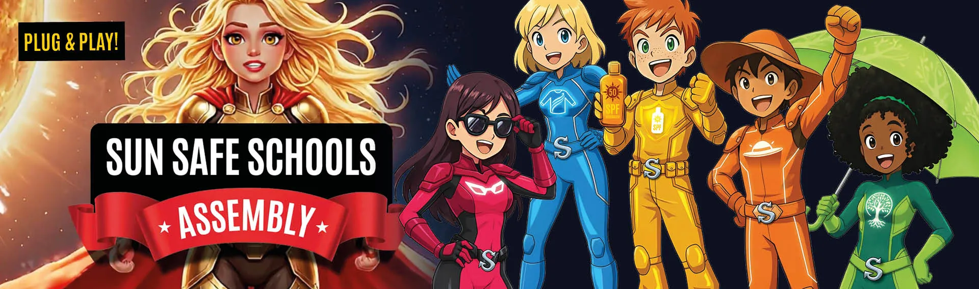 Thumbnail for the sun safe schools assembly